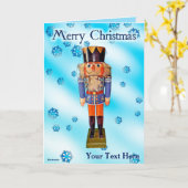 ドイツのくるみ割り – Merry Christmas カード (黄色い花)