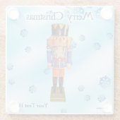 ドイツのくるみ割り – Merry Christmas ガラスコースター (裏面)