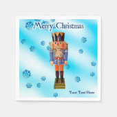 ドイツのくるみ割り – Merry Christmas スタンダードカクテルナプキン (正面)