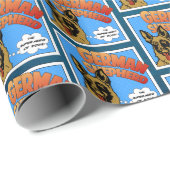 ドイツのすごい羊飼い – 犬の英雄！ ラッピングペーパー (ロールコーナー)