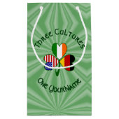 ドイツのアイリッシュアメリカンシャムロパーソナライズされたック スモールペーパーバッグ (裏面)