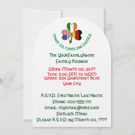 ドイツのアイリッシュアメリカンシャームロックファミリー懇親会 招待状