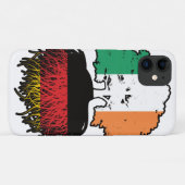 ドイツのアイルランドの木のルーツ国旗 Case-Mate iPhoneケース (裏面(横))