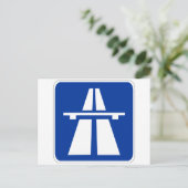 ドイツのアウトバーン標識 ポストカード (スタンド正面)