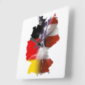 ドイツのアメリカの単一性 スクエア壁時計 (傾斜)