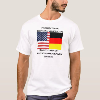 ドイツのアメリカ人があること誇りを持った Tシャツ