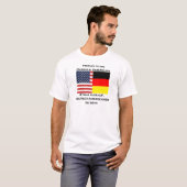 ドイツのアメリカ人があること誇りを持った Tシャツ (正面フル)