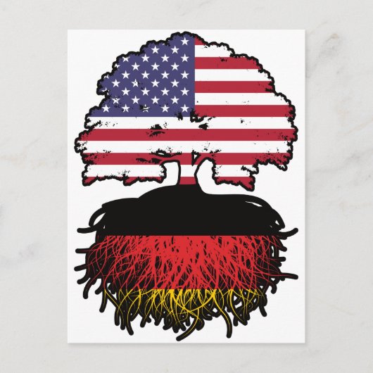ドイツのアメリカ合衆国ドイツ統一された州アメリカ ポストカード (正面)