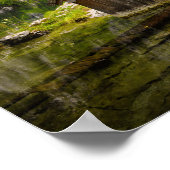 ドイツのアルプスのオブエルシー湖のボートハウス ポスター (角)