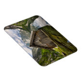 ドイツのアルプスのオブエルシー湖のボートハウス マグネット (右側)