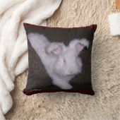 ドイツのアンゴラBUNNIEの枕 クッション (ブランケット)