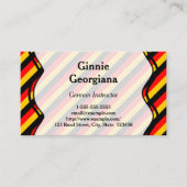 ドイツのインストラクターの名刺 名刺 (正面)