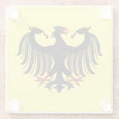 ドイツのイーグルガラスコースター ガラスコースター (裏面)