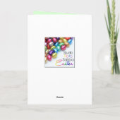 ドイツのイースター顔、マスクバニー シーズンカード (裏面)