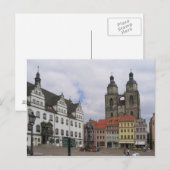 ドイツのウィッテンベルクでポストカードマーケットプレイス ポストカード (正面/裏面)