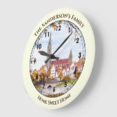 ドイツのウルム大絵画聖堂 ラージ壁時計 (傾斜)