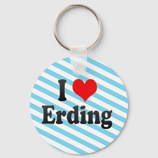ドイツのエルディングが大好き。ドイツ、Ich Liebe Erding氏 キーホルダー (正面)