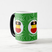 ドイツのエンジェルクリスマスパーソナライズされた国旗 モーフィングマグカップ (正面左)