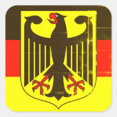 ドイツのエンブレムスクエアのシール スクエアシール (正面)