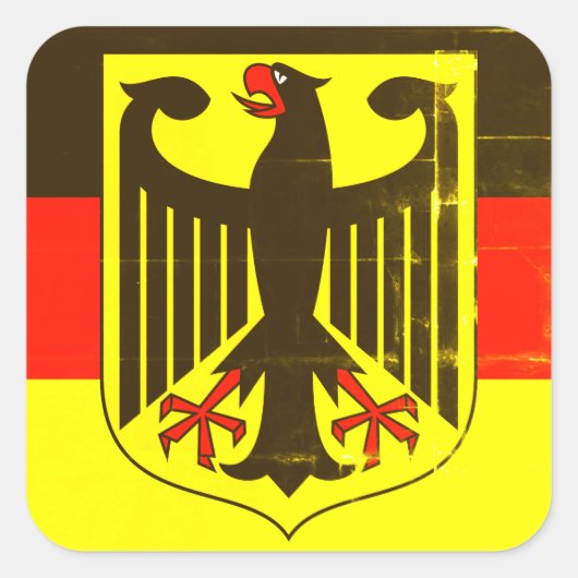 ドイツのエンブレムスクエアのシール スクエアシール (正面)