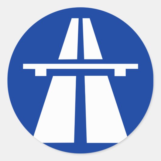 ドイツのオートバーン記号 ラウンドシール (正面)