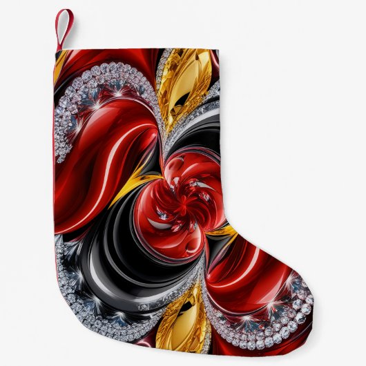 ドイツのカラーを使用したクリスマスストッキング スモールクリスマスストッキング (正面)