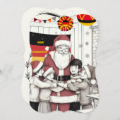 ドイツのカード : クラスメイトのクリスマス (正面/裏面)