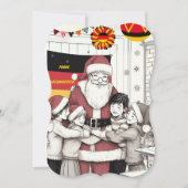 ドイツのカード : クラスメイトのクリスマス (正面)