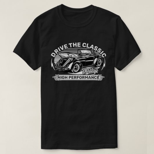 ドイツのクラシックカーを運転しよう Tシャツ (デザイン正面)