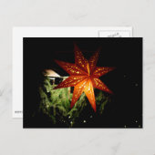 ドイツのクリスマスの市場の星のランタン シーズンポストカード (正面/裏面)