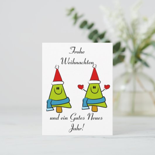 ドイツのクリスマスの挨拶 シーズンポストカード (スタンド正面)