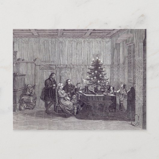 ドイツのクリスマスイブ シーズンポストカード (正面)