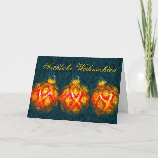 ドイツのクリスマスカード シーズンカード (正面)