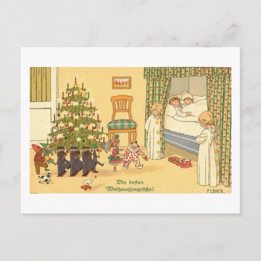 ドイツのクリスマスカード シーズンポストカード (正面)