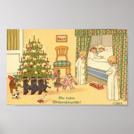 ドイツのクリスマスカード ポスター (正面)