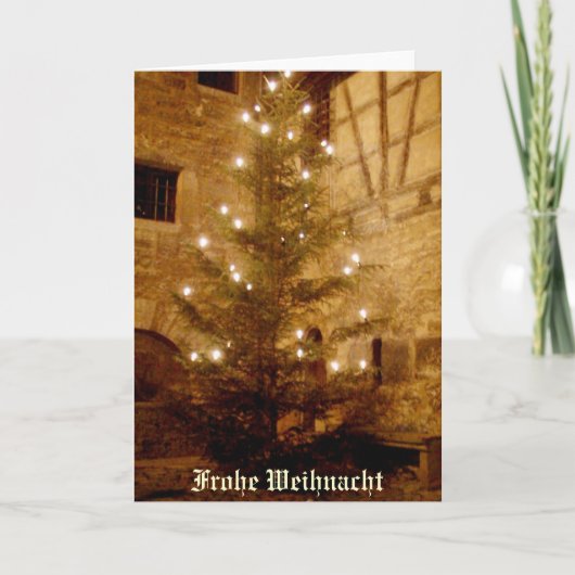 ドイツのクリスマスカードFrohe Weihnacht シーズンカード (正面)