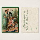 ドイツのクリスマスギフトタグ (正面&裏面)