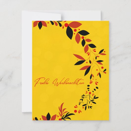 ドイツのクリスマスグリーティングカード カード (正面)