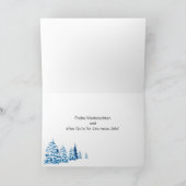 ドイツのクリスマスツリーボーブルズホリデーカード シーズンカード (内部)