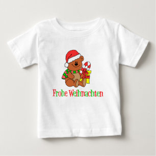ドイツのクリスマスベア ベビーTシャツ