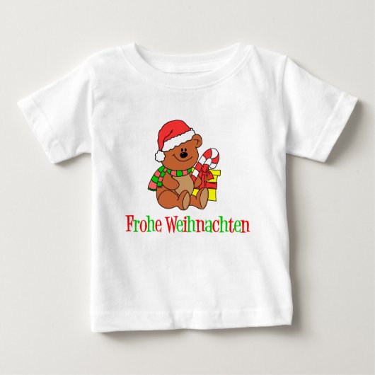 ドイツのクリスマスベア ベビーTシャツ (正面)