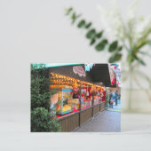 ドイツのクリスマスマーケットの屋台 シーズンポストカード (スタンド正面)