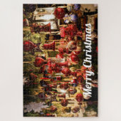 ドイツのクリスマスマーケットオーナメント ジグソーパズル (縦)