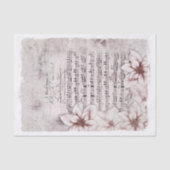 ドイツのクリスマスミュージックポインセチアヴィンテージ 薄葉紙 (正面)