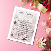 ドイツのクリスマスミュージックポインセティアスヴィンテージ シーズンカード