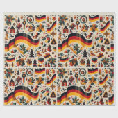 ドイツのクリスマスラッピング紙 ラッピングペーパー (フラット)