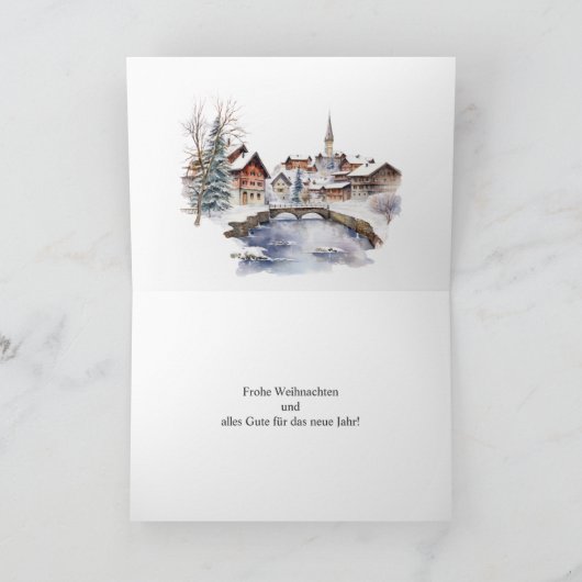 ドイツのクリスマス旧市街 シーズンカード (内部)