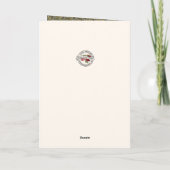 ドイツのクリスマス・エンジェル静か・イエズナイト シーズンカード (裏面)