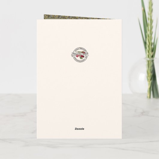 ドイツのクリスマス・エンジェル静か・イエズナイト シーズンカード (裏面)