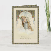 ドイツのクリスマス・エンジェル静か・イエズナイト シーズンカード (正面)